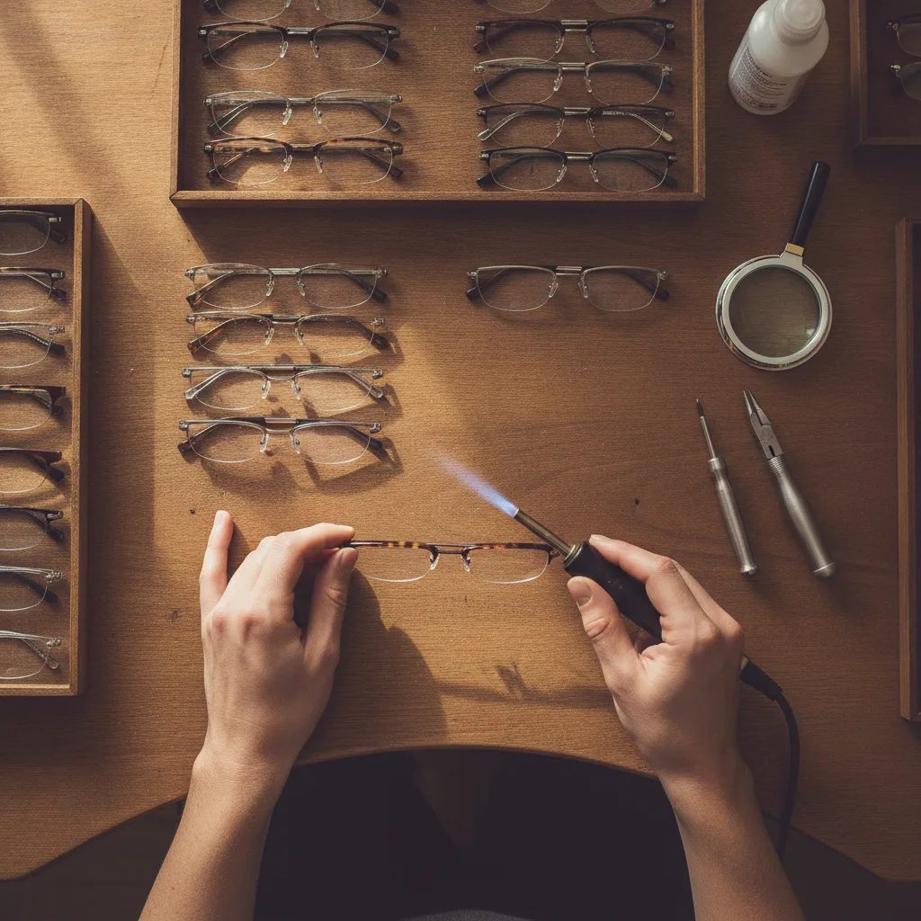 ajustage lunettes sur mesure opticien