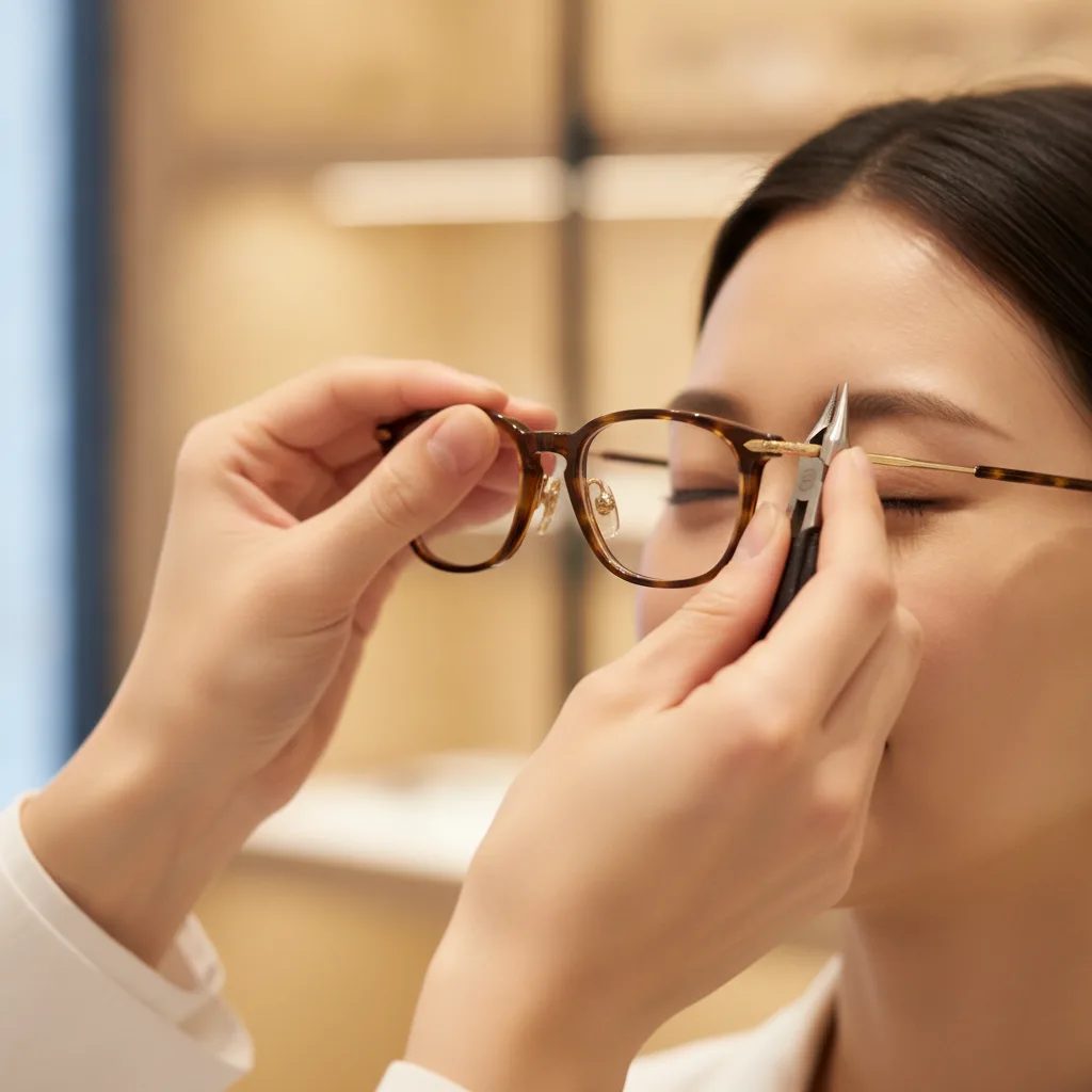 ajustage lunettes sur mesure opticien